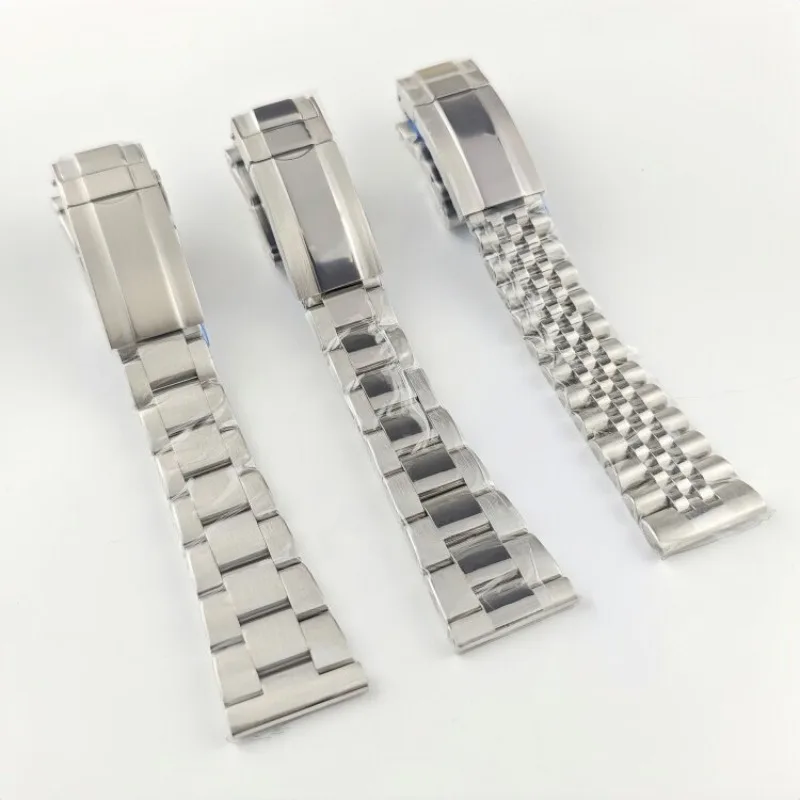 For modified diving watch stainless steel strap, suitable for flat solid steel belt general version