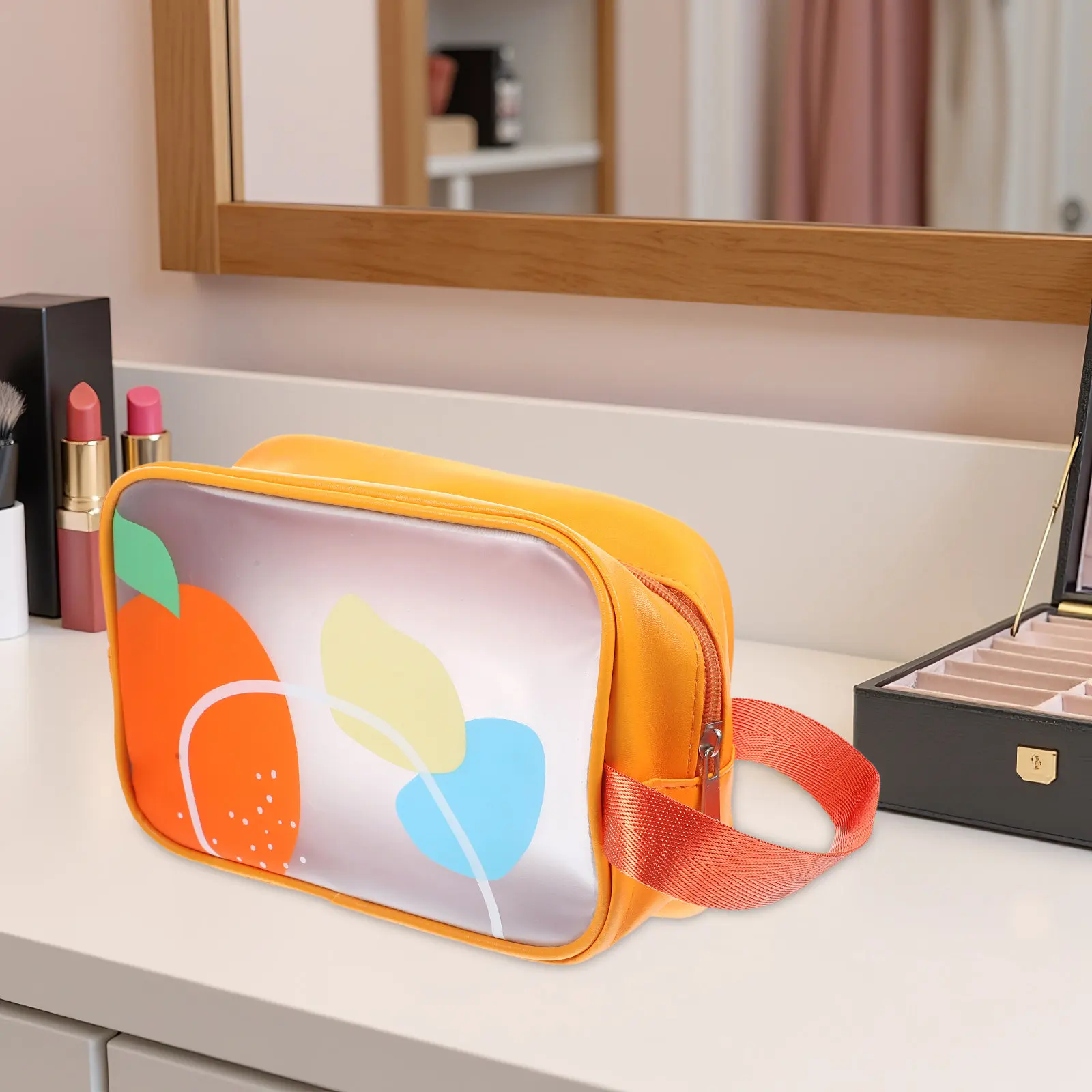 

Portable Travel Toiletry Bag Waterproof Makeup Storage Pouch with Dry Wet Separation for Cosmetics Toiletries Electronics Gear