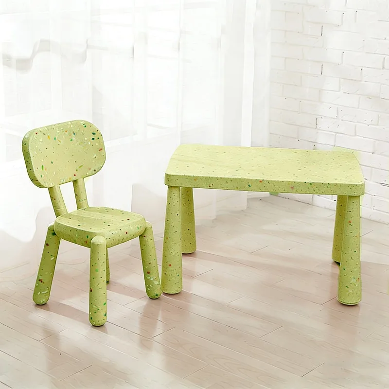 Factory direct sales Nordic children's confetti table and chair set wholesale cute inventory children's table