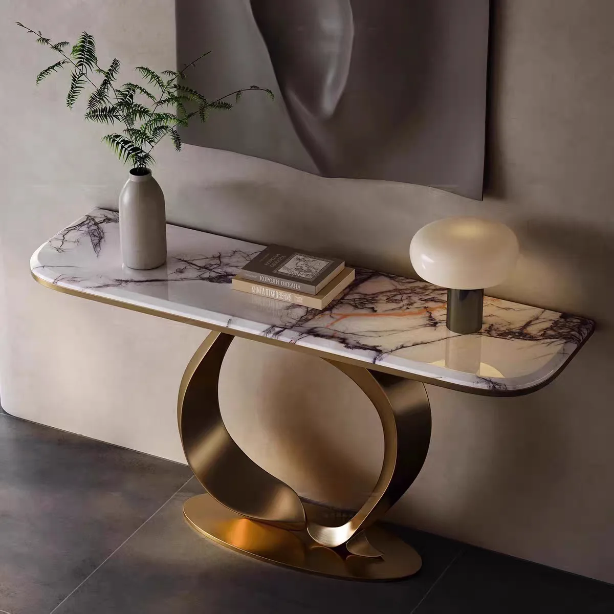HYS light luxury entrance cabinet is opposite the door, partition cabinet, storage end view table, aisle cabinet