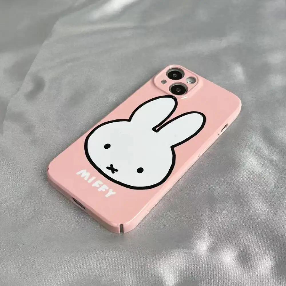 Miffy Rabbit Cartoon Cute Balloon Wrapped Shiny and Hard Phone Case Is Suitable for Iphone16 15 14 13 12 11Pro Max Series