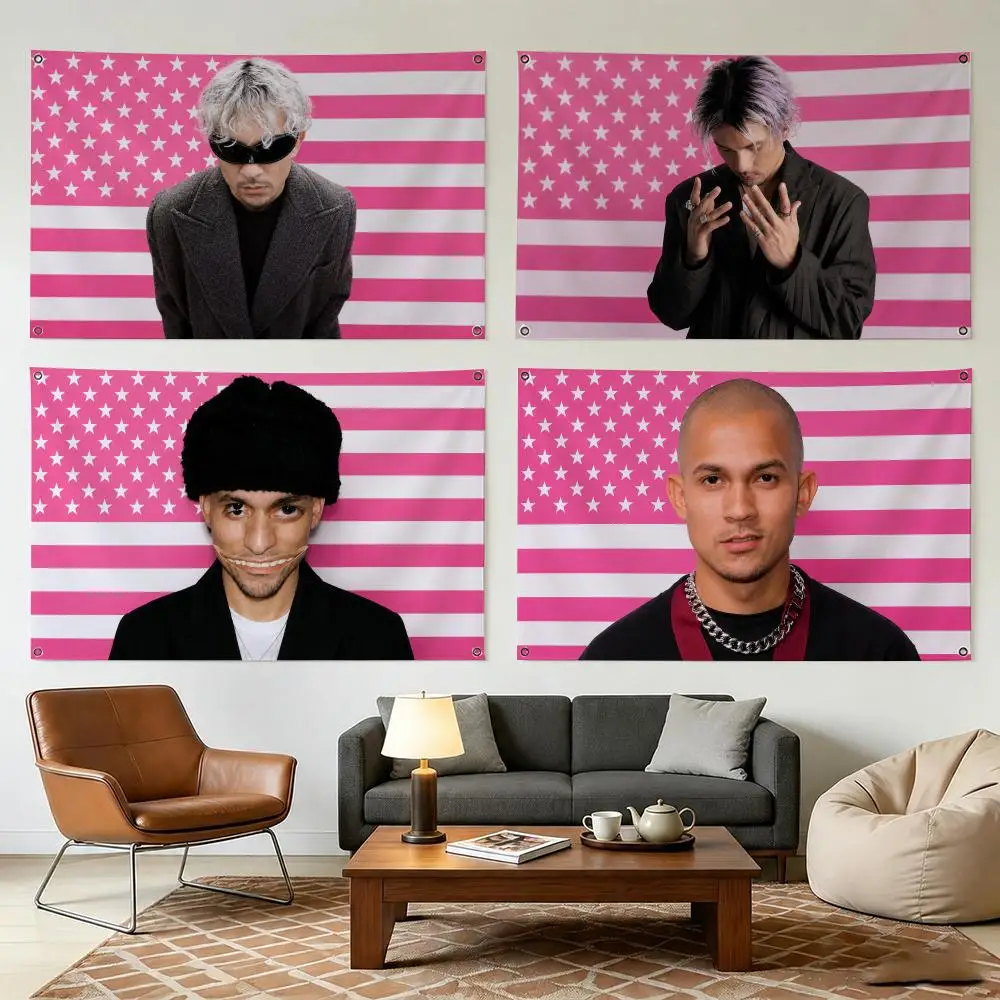 T-tainy Singer Rapper Flags Durable Outdoor Indoor Festive Decoration Classic Design Wall Room Banner