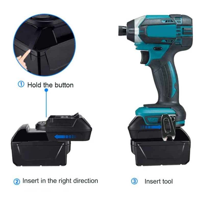 Battery Adapter Converter For Milwaukee For Dewalt To for Makita 18V BL1830 BL1850 DM18M Power Tool Accessories