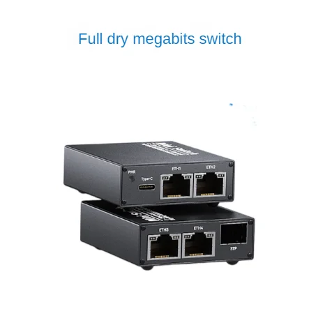 

[MiniSwitch]LingPai mini 5-портовый гигабитный коммутатор, оптический порт, Электрический порт, промышленный корпус из алюминиевого сплава, настенный монтаж