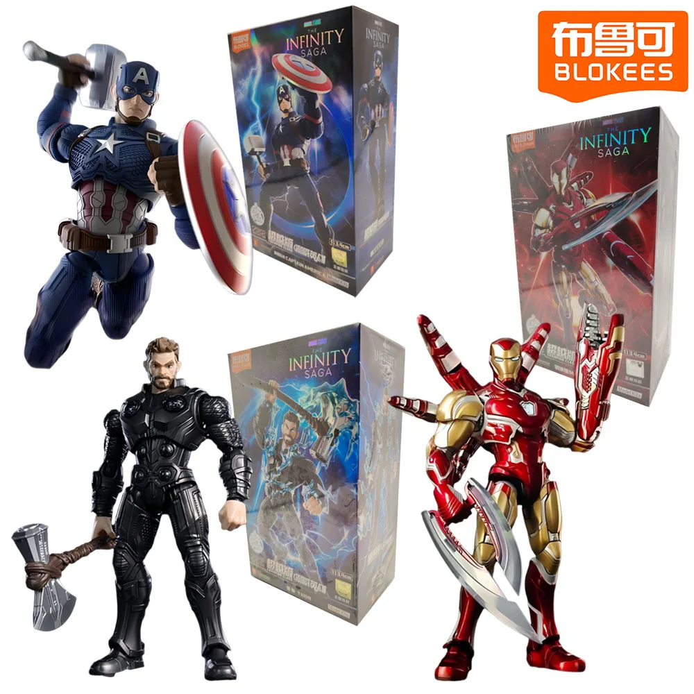 

Подлинные фигурки героев Marvel BLOKEES Beyond серии, креативный дизайн, периферийная кукла из фильма, орнамент, модные игрушки, подарки