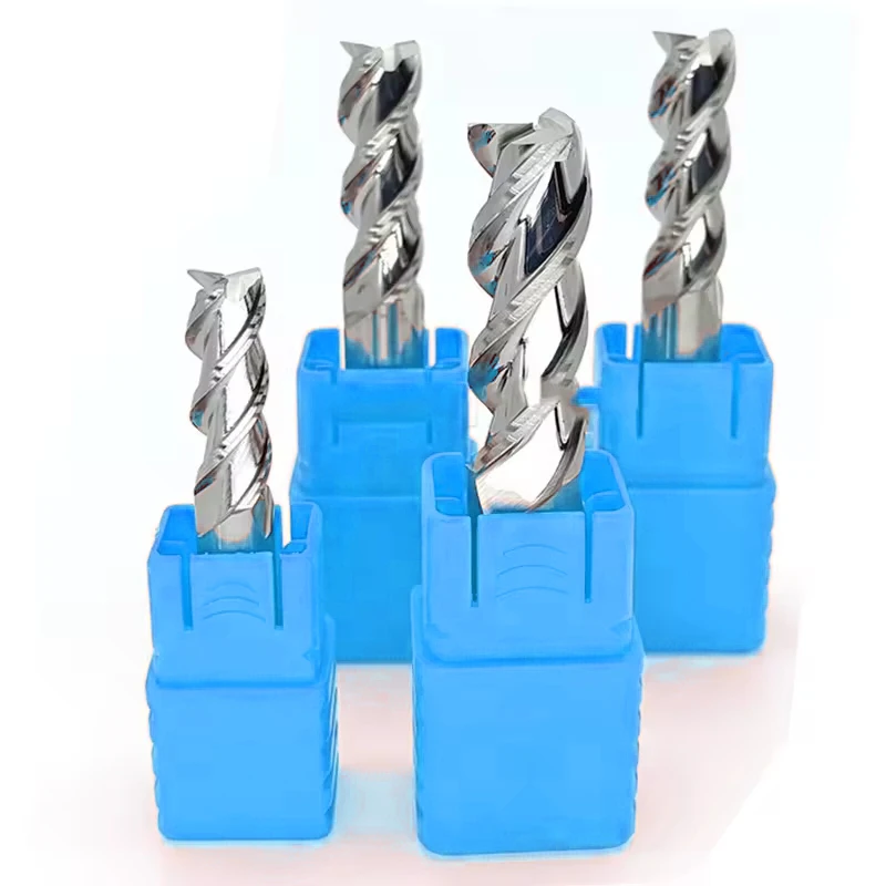 HRC55 End Mill For Aluminium Without Coating Carbide Milling Cutters CNC Cutting Tools