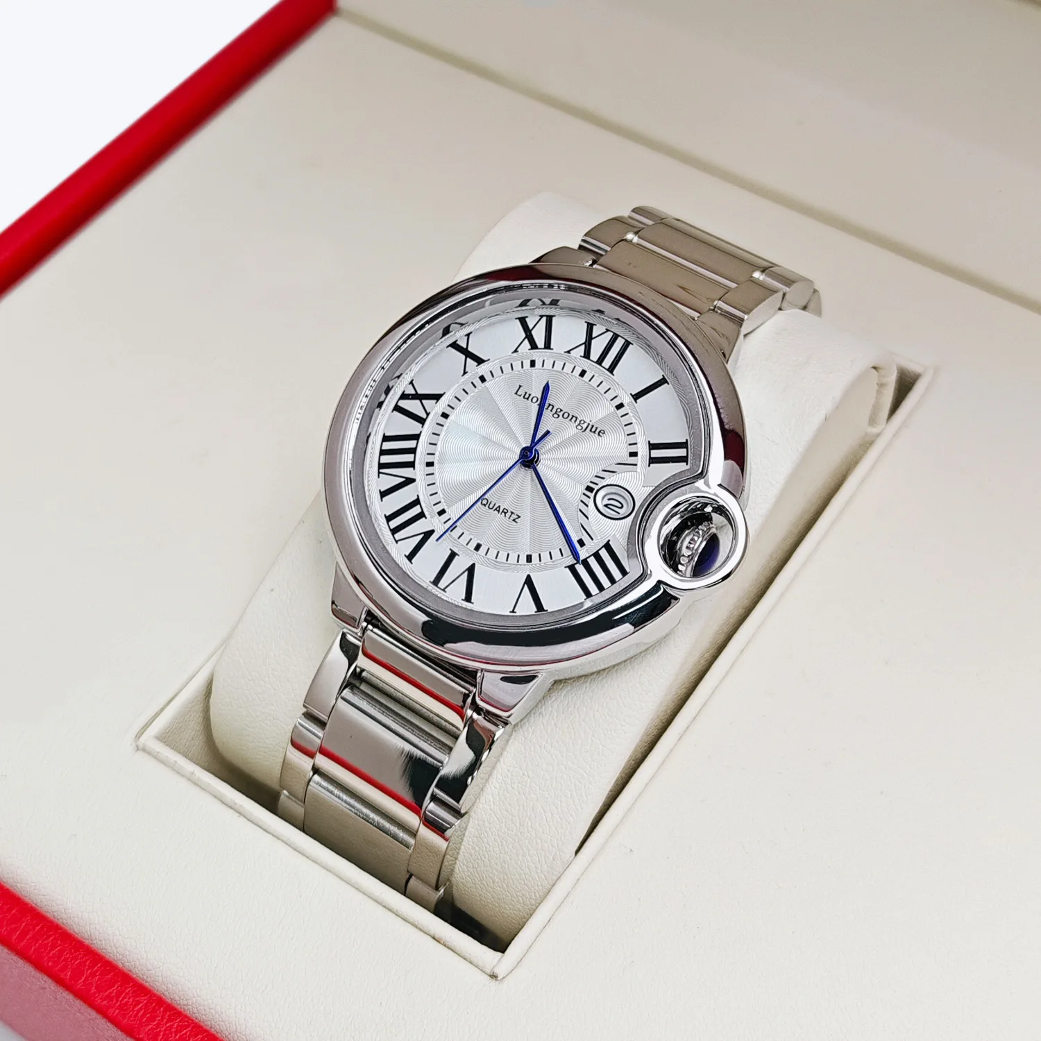 High Quality Classic Balloon Quartz Watches Men Leather Strap Steel Strap Creative Style Personality Fashion Business Wristwatch