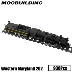 Western Maryland Train Model Display MOC Building Blocks Bricks Construction Toys Gifts Christmas