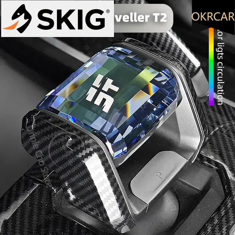 

Хрустальная ручка переключения передач для Jetour T2 Traveller со светодиодной подсветкой, ручка переключения рычага скорости для Jetour T1, крышка рычага скорости, украшение автомобиля