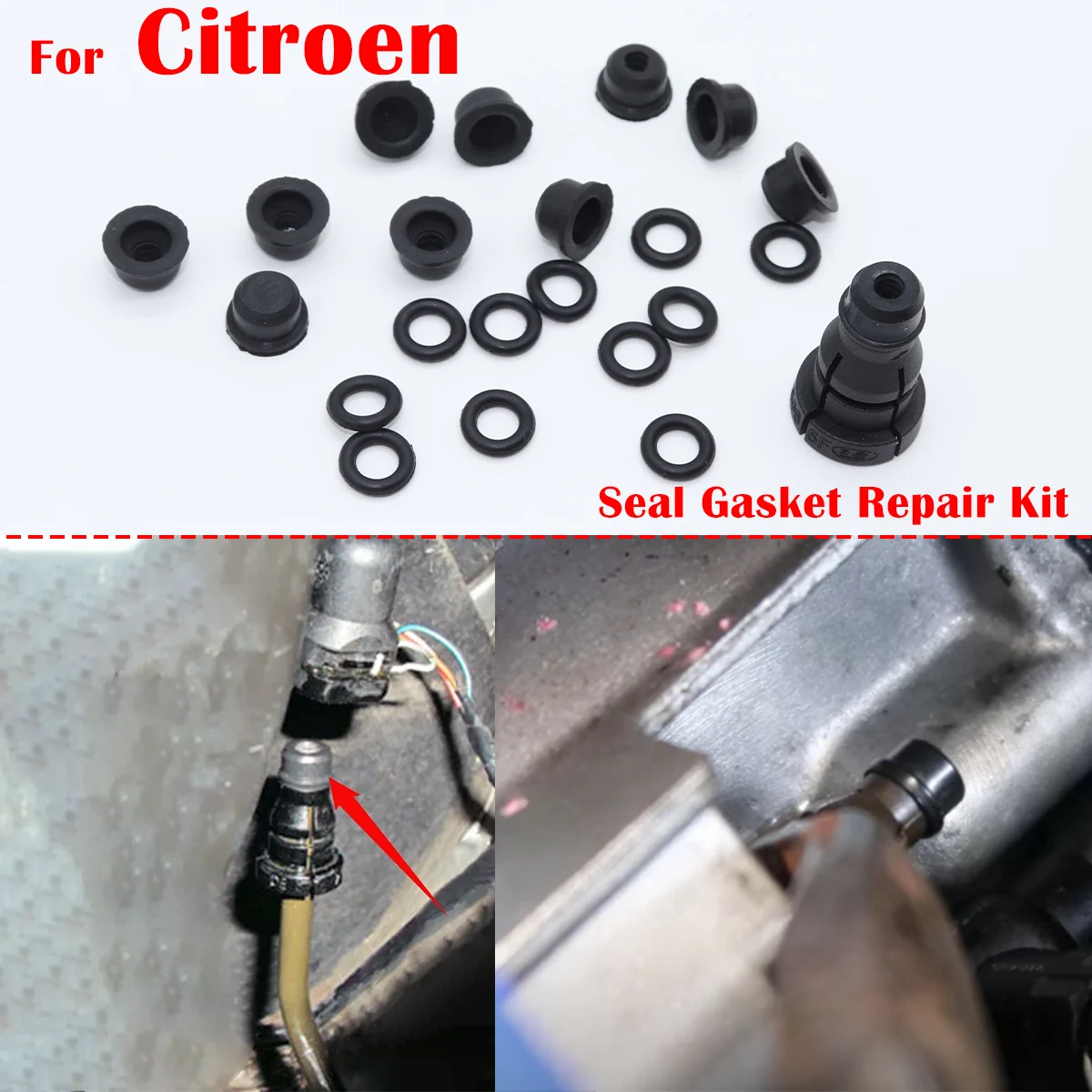 

For Citroen Evasion Synergie C3 C4 C5 C8 Xsara Car Brake Clutch Slave Master Cylinder Pipe Connector Gasket Seal Clip Repair Kit