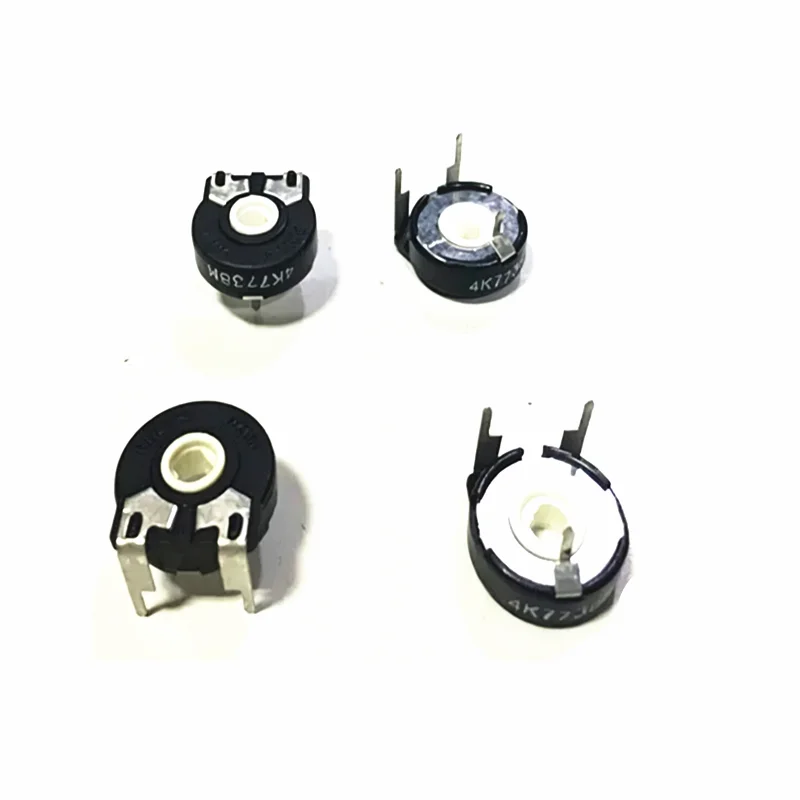 10 PCS Adjustable Potentiometer PT15-4.7K Horizontal Oval Hole Trimmer Potentiometer
