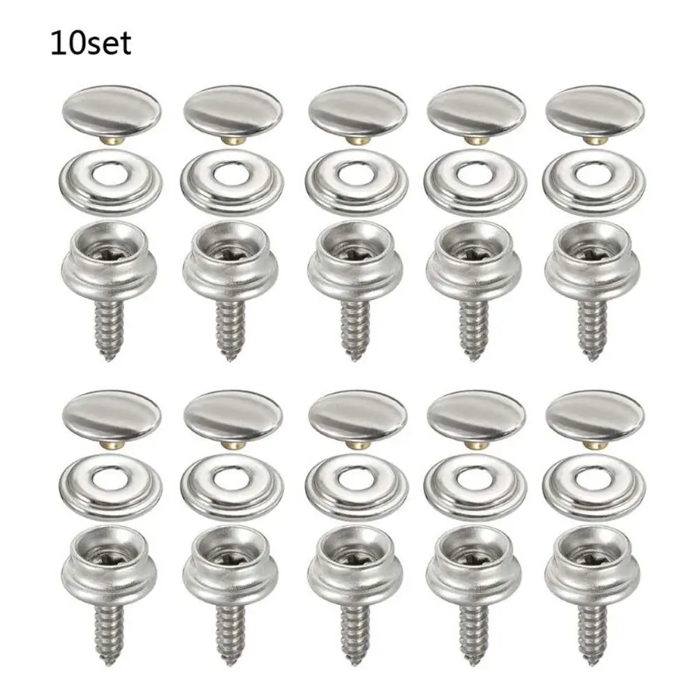 

Canopy Accessories Marine Yacht Furniture Snap Fastener Screw Kit Canvas Cover Tools Tapping Snap Fastener Kit Sockets Buttons