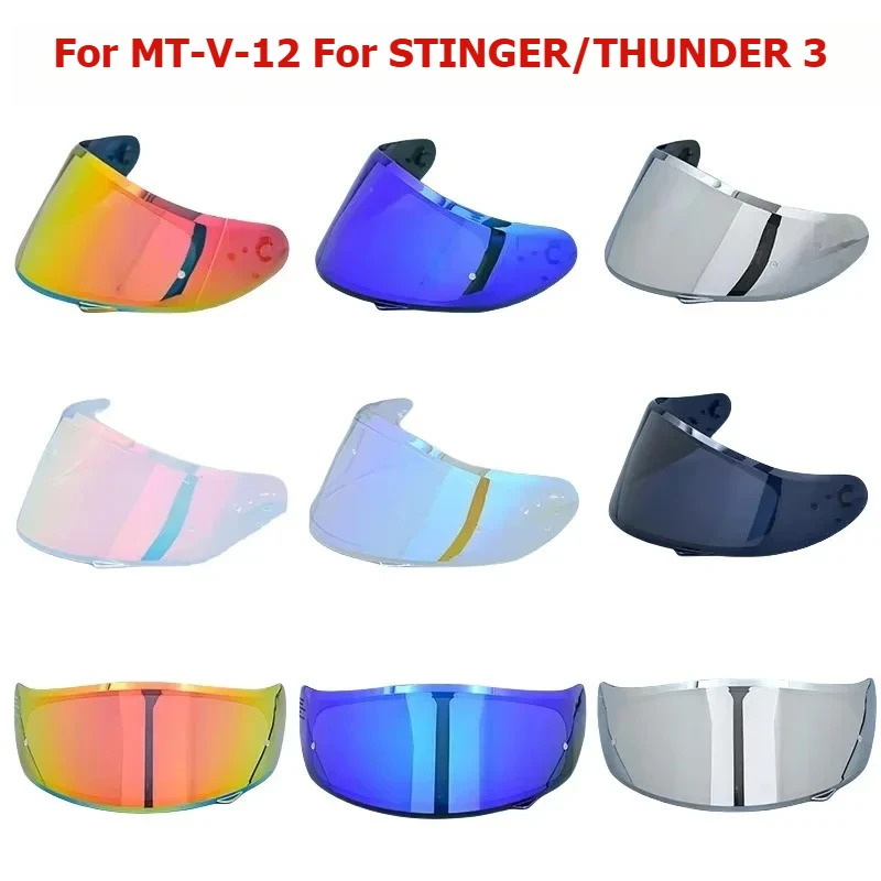 Protector de casco para MT-V-12 STINGER y MT-V-12B y THUNDER 3 casco para MT piezas de repuesto THUNDER 3SV casco para motos visera