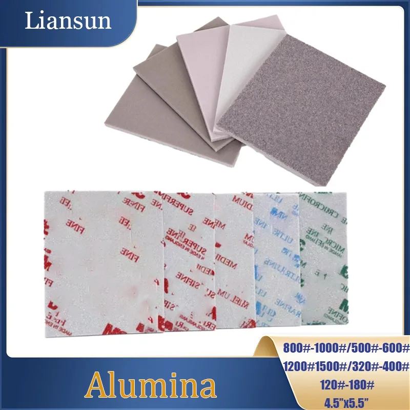 4.5x5.5 بوصة رقيقة جدا الصنفرة البلاستيك قذيفة قالب الرطب/الجاف الرملي ورقة تلميع كتلة الرمل أكسيد الألومنيوم #1