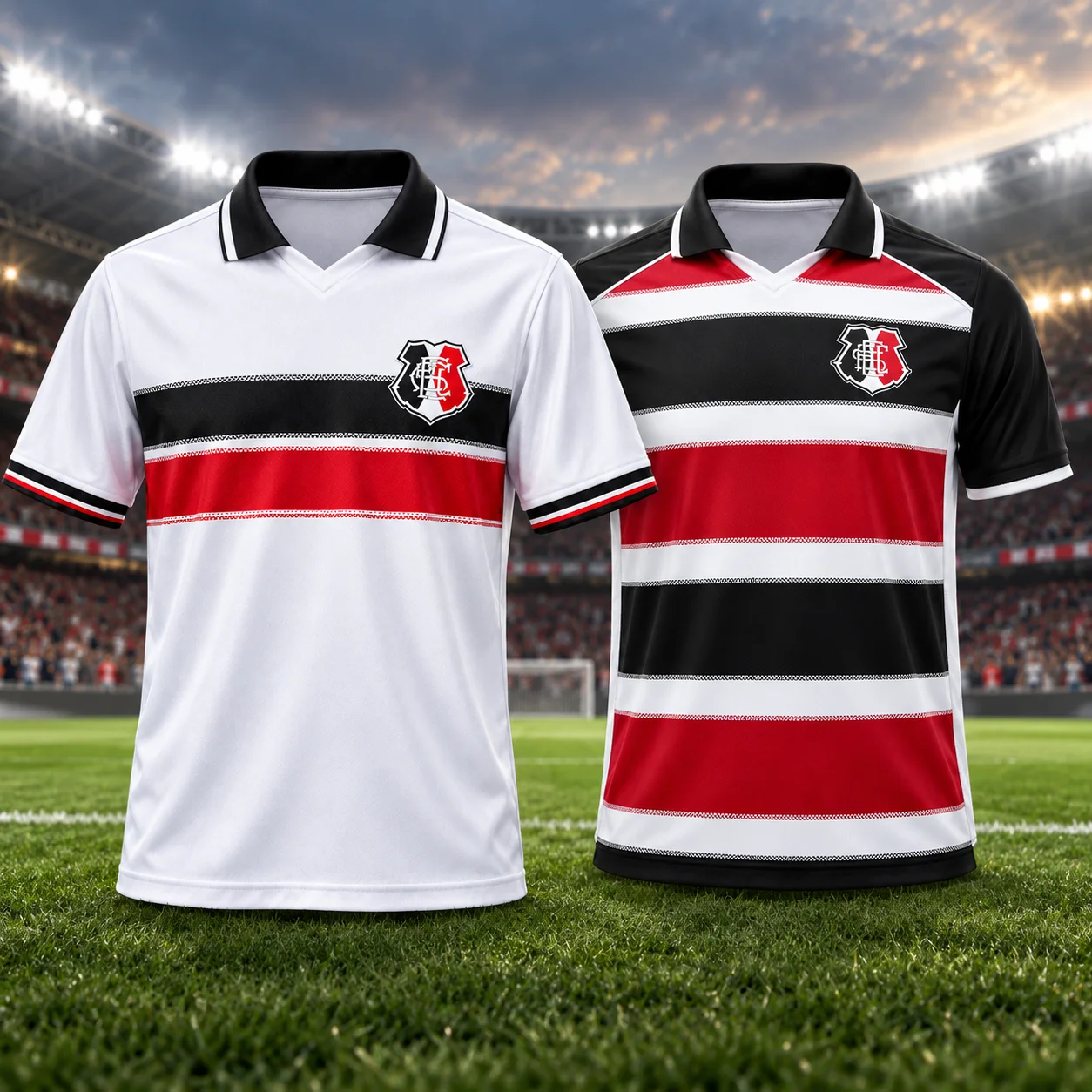 26-27 Santa Cruz Unisex Polokragen Fußballtrikot Atmungsaktives Mesh 3D-Druck T-Shirt Herren Sommer Sport Schnelltrocknendes Trikot Oberteil – Detail 2
