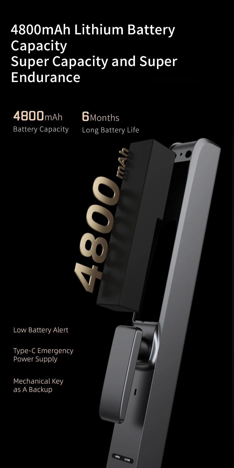 Tuya WiFi Electronic Smart Door Lock 3D Face Palm Vein Password Key Fingerprint Aluminum Sliding Door Waterproof Outdoor