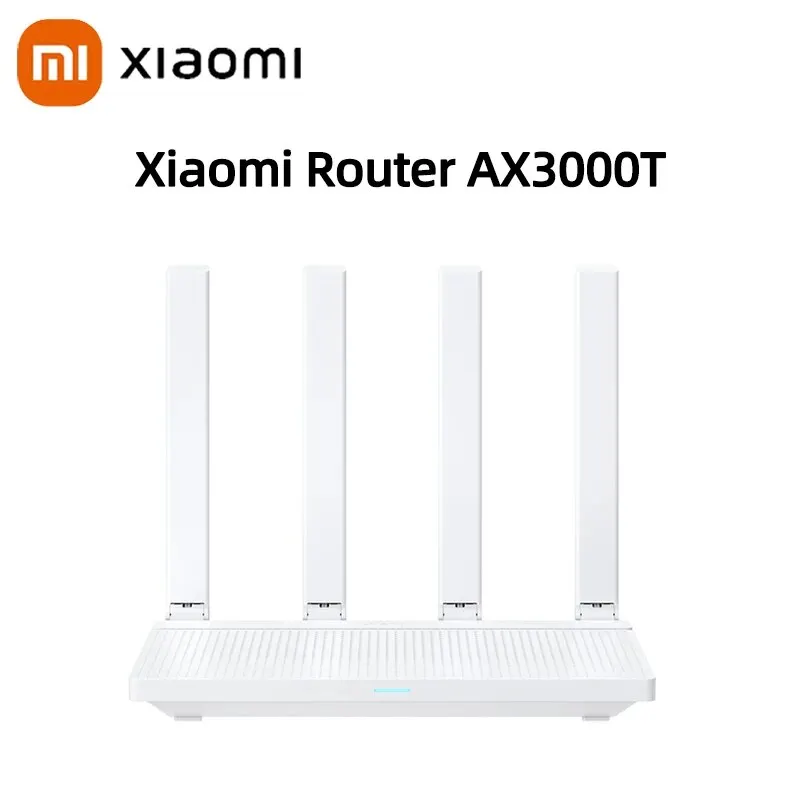 2023 NEW Original Xiaomi AX3000T Router 2.4GHz 5GHz 1.3GHz CPU 2X2 160MHz WAN LAN LED NFC Connection for Home Office Games Mi