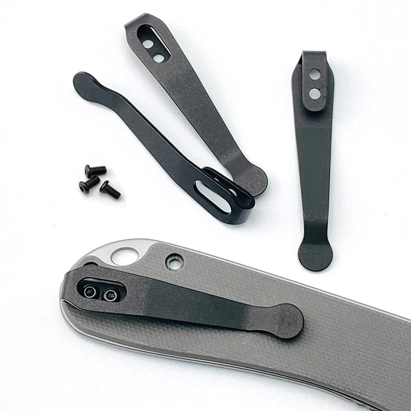 

1Pc Titanium Deep-Carry Pocket Clip with Screws for Folding Tool DIY Accessory