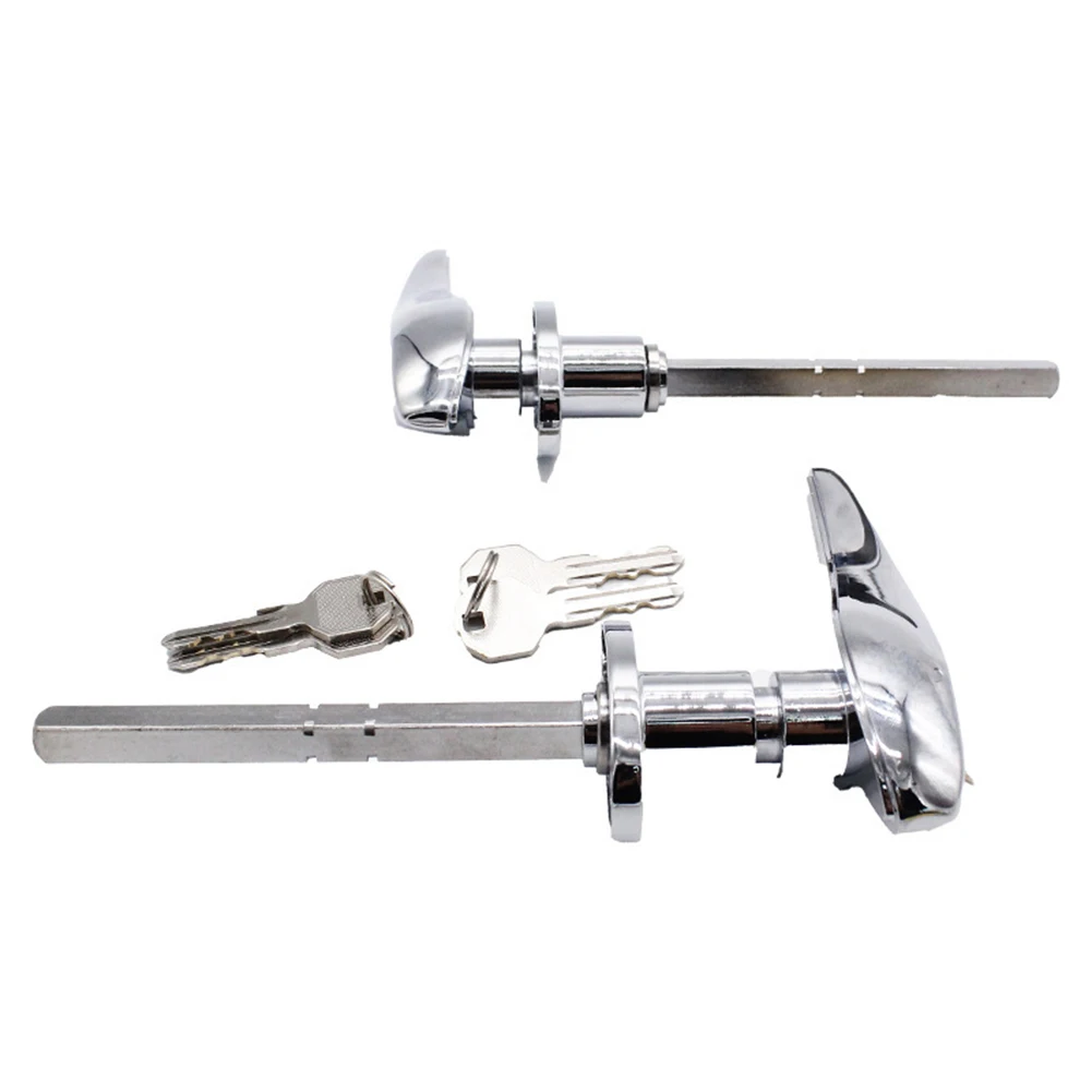 Door Lock Handles With Keys Car Lock Handles Anti-corrosion Easy To Use Metal Material Replacement Installation