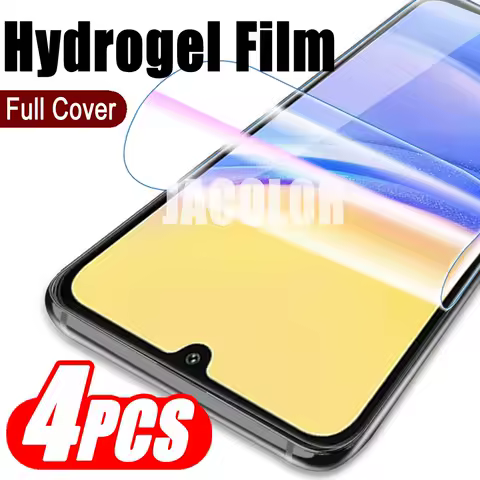 4PCS Hydrogel Film For Samsung Galaxy A15 A25 A14 A13 A24 A23 A22 A21s A21 4G 5G A 25 15 14 13 21s 22 24 21 Gel Screen Protector