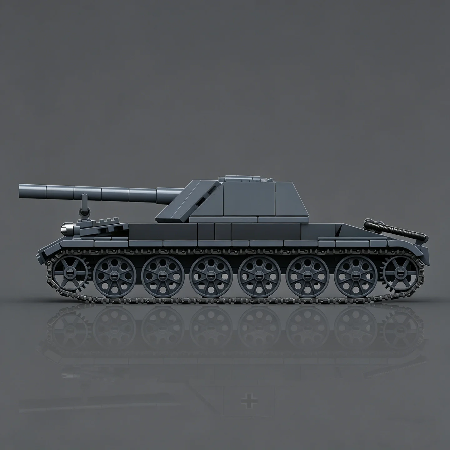 Rheinmetall Weapons Carrier Assembly Model, 1:35 Scale, Building Block Tracked Tank Toy view 3