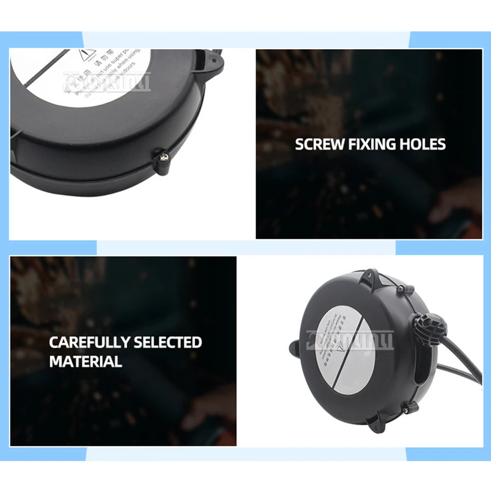 Mobile New Energy Flame-Retardant Cable Reel, Expansion Cable Reel, 3-Core Power Winding Reel Outdoor