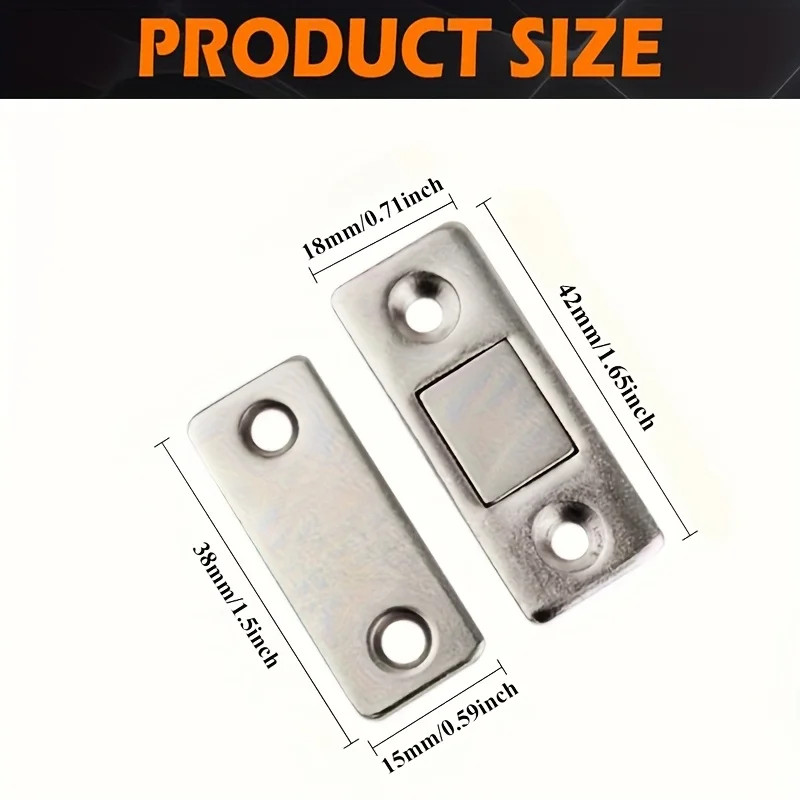 Wholesale Magnetic Door Catch Ultra-Thin Cabinet Catches Door Closed Magnets Sheet Adhesive Closet Drawer Window Magnet Latches