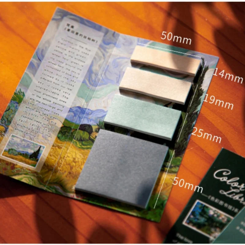 100 ورقة لكل كتاب ملاحظات لاصقة ملونة تصميم ذاتي اللصق ملصقات مكتبية توضيحات الطالب مذكرات أدوات مكتبية للطلاب