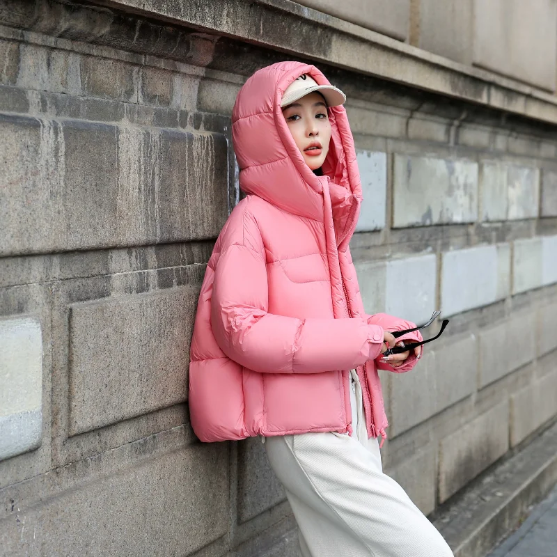 Chaqueta de plumón para mujer, abrigo versátil grueso elegante a la moda para ir al trabajo, novedad de 2025, invierno