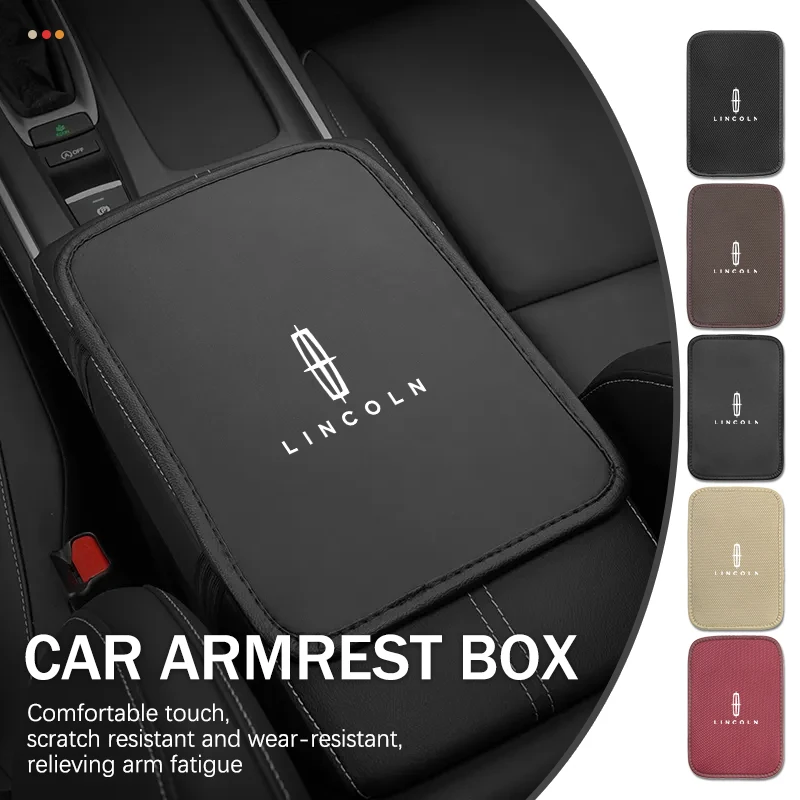 Car Console Armrest Box Protector Cover Relieve Heighten Pad For Lincoln Mondeo MKZ MKX Aviator Navigator Continental Corsair