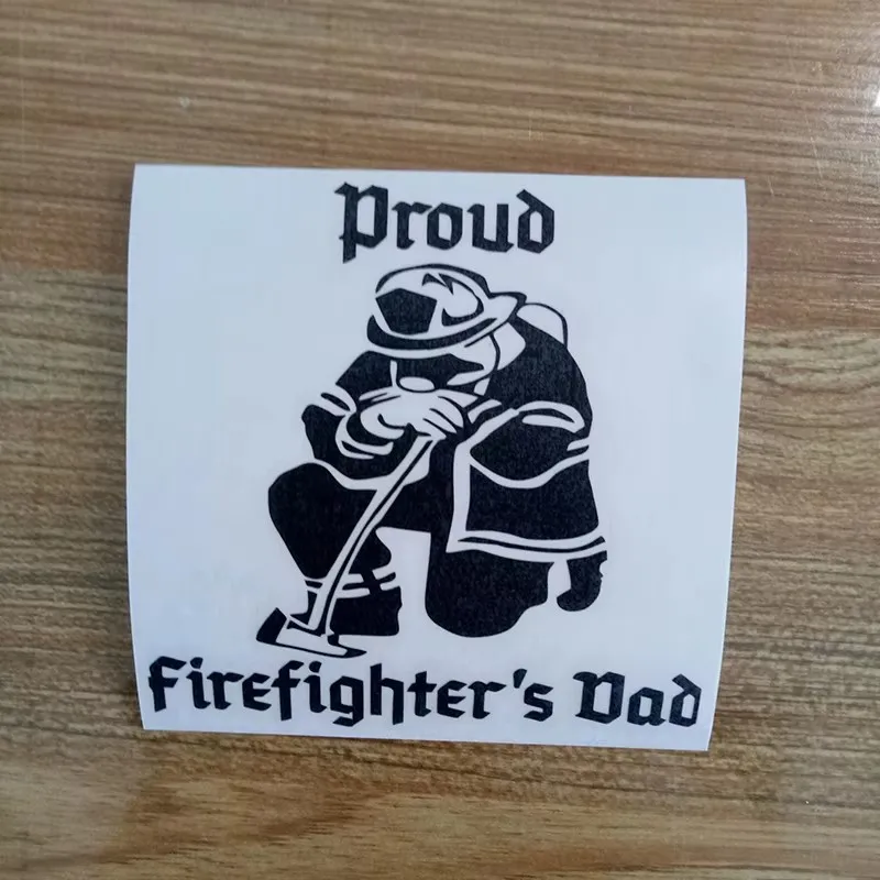 يقوم أبي رجال الإطفاء بتصميم نافذة ممتص الصدمات مرآة الرؤية الخلفية المزخرفة من الفينيل لملصقات تزيين السيارة والدراجات النارية #5