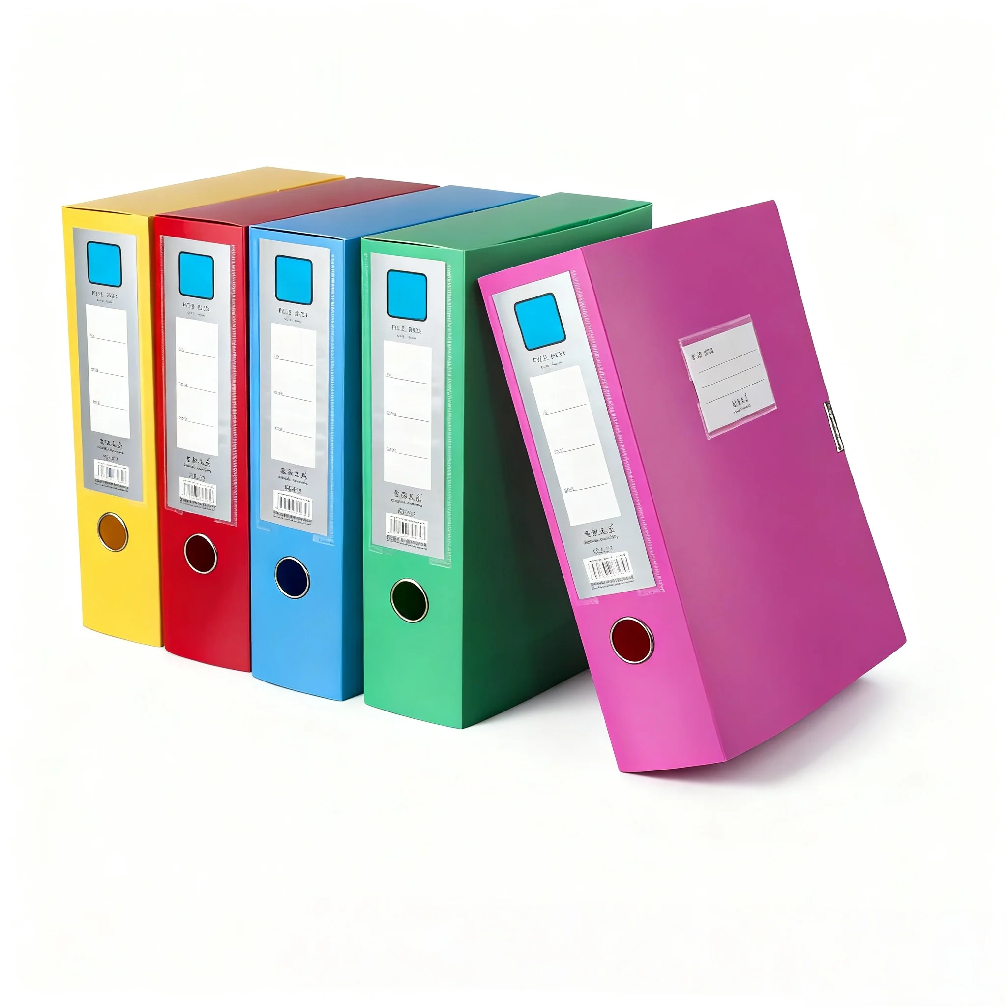 10-Pack Thickened A4 File Boxes, Plastic Document Storage Boxes for Receipts and Office Documents, Durable