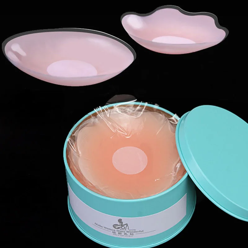 

12pcs Silicone Nipple Cover Reusable Women Breast Petals Lift Invisible Bra Pasties Bra Padding Sticker Patch Boob Pads Adhesive