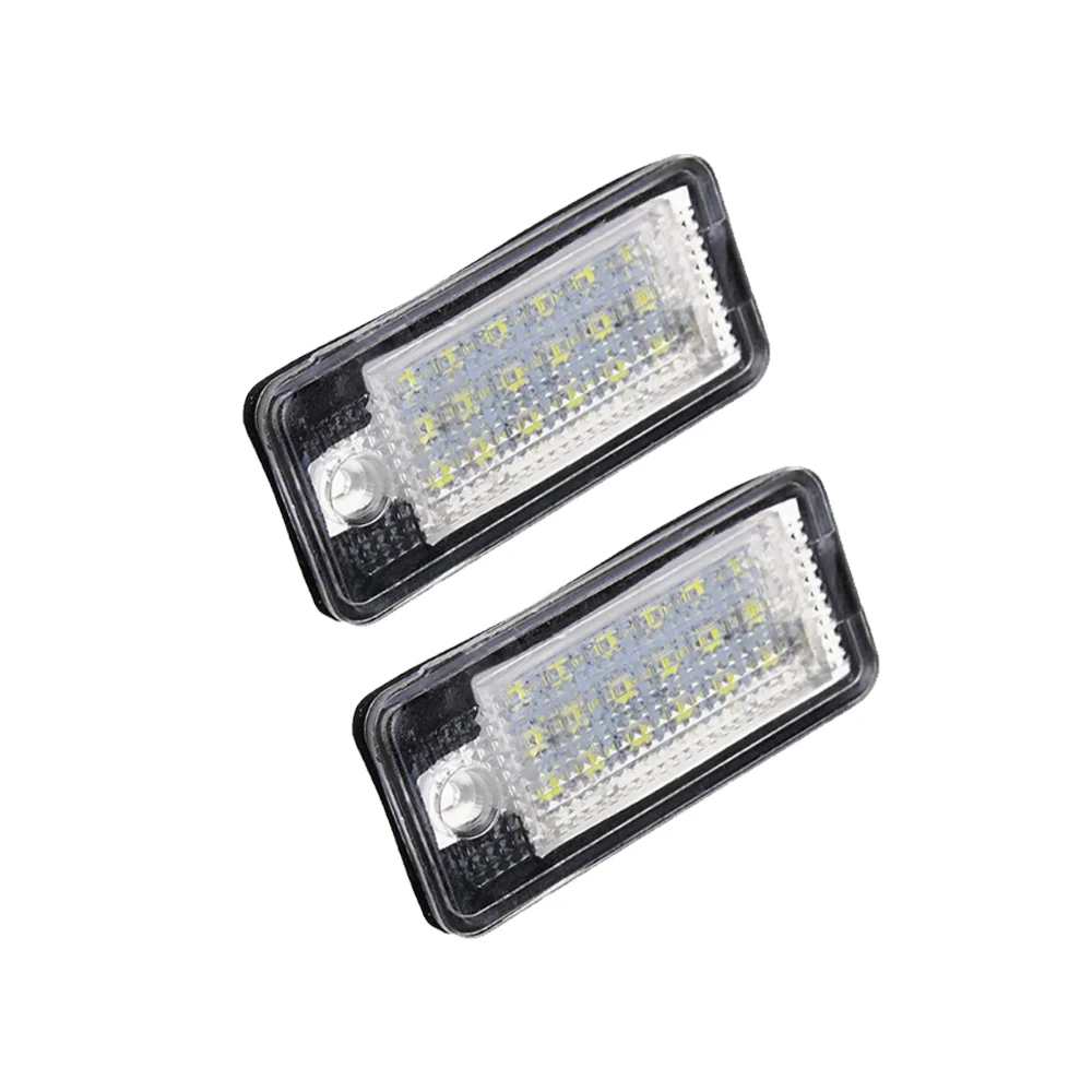 Placa de matrícula LED Light para Audi, Lâmpada de matrícula do carro, Auto Acessórios Bulb, A3, 8P,