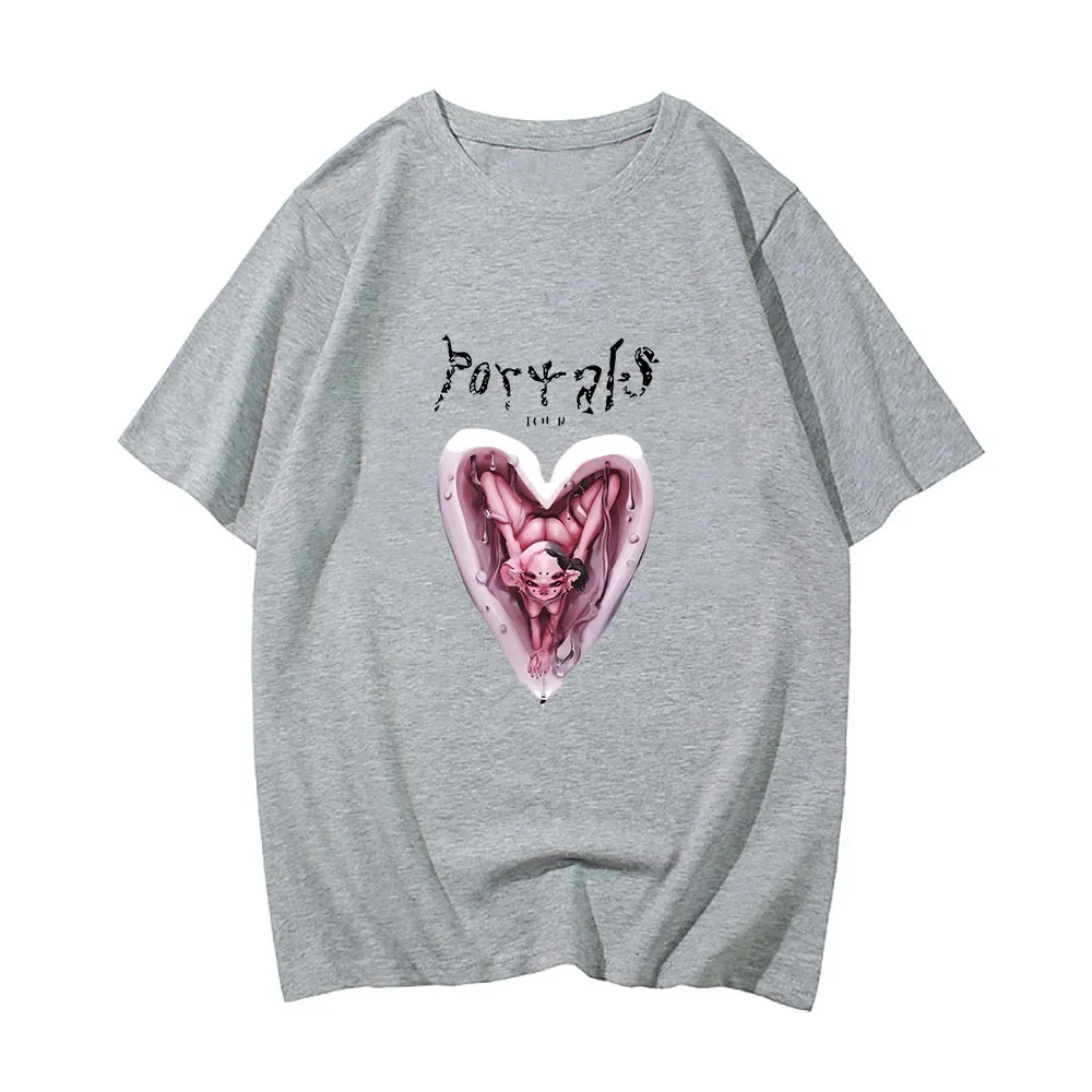 Melanie Martinez Portals Tour Men T-shirt High Street Hip Hop Print Short Sleeve T Shirt Tide Summer Loose Tops Cotton Clothes