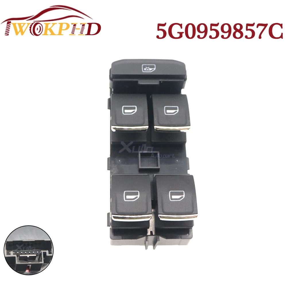 

NEW For Volkswagen Golf MK7 Passat B8 Tiguan Touran Front Driver Electric Master Power Window Control Switch Button 5G0959857C