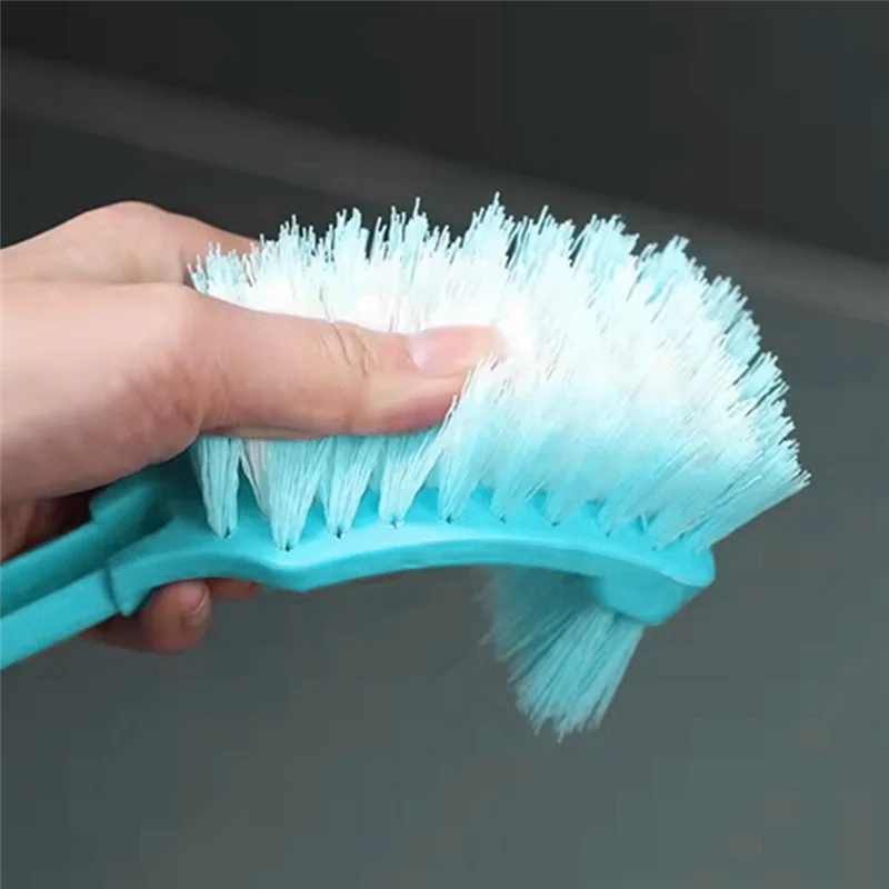 

AB41-Багатофункциональная щетка для чистки унитаза с двойной головкой, изогнутая щетка с мягкими волосами, угловая щетка для чистки ванной комнаты с длинной ручкой