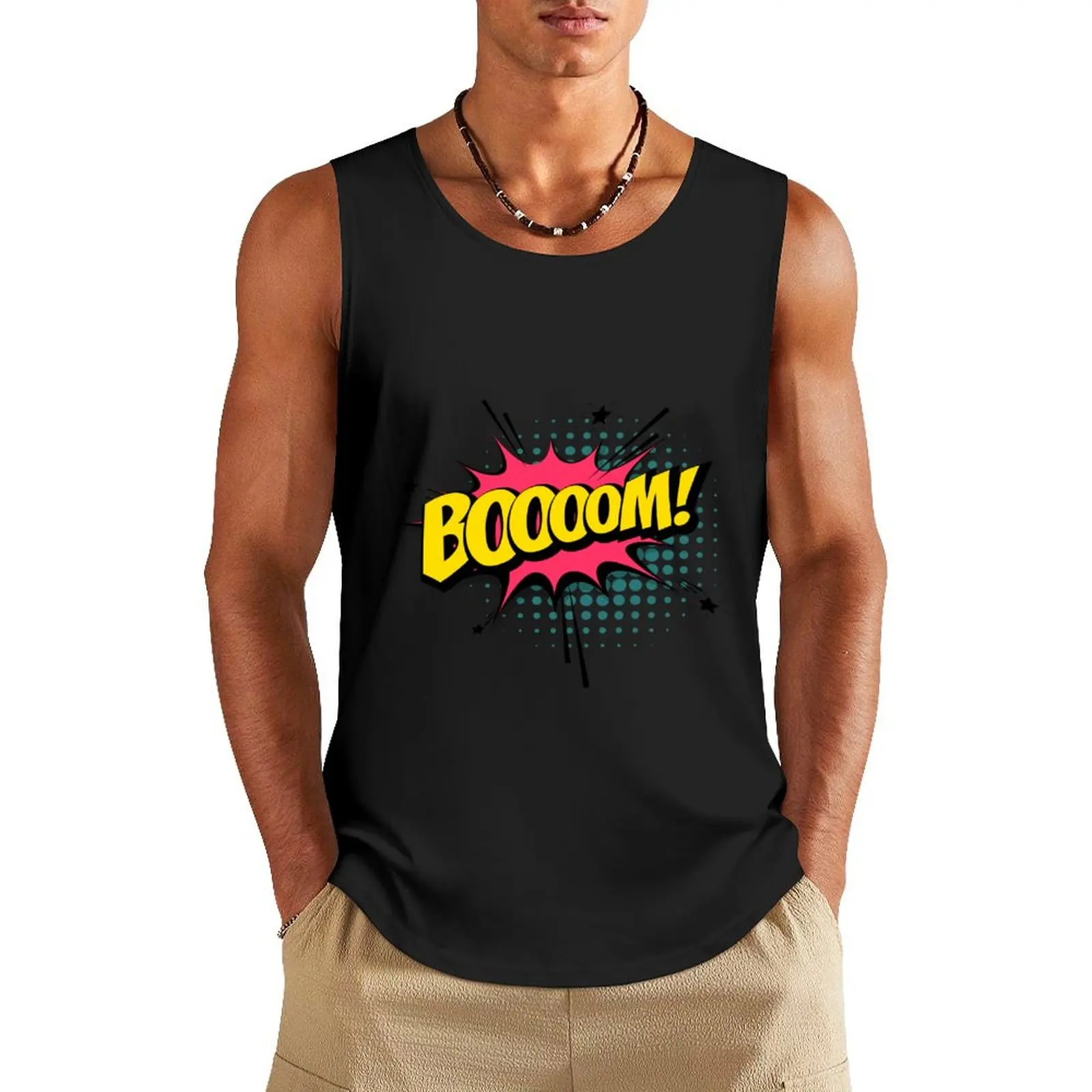 

comic pop art Tank Top gym for men t shirts Men's sports t-shirt Men's gym clothing