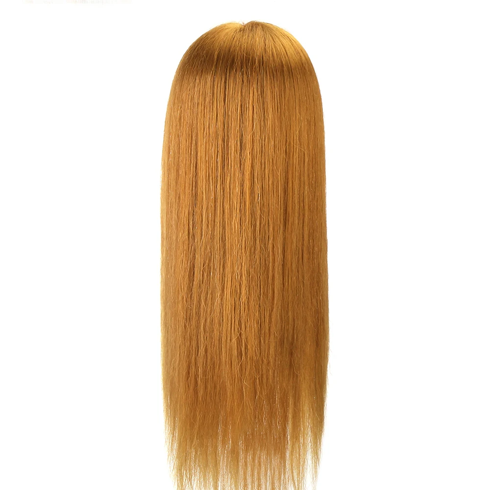 Natural cabelo humano cabeça formação para cabeleireiros, manequim cabeça, cabeleireiro modelo prática para ondulação penteados, 60% real