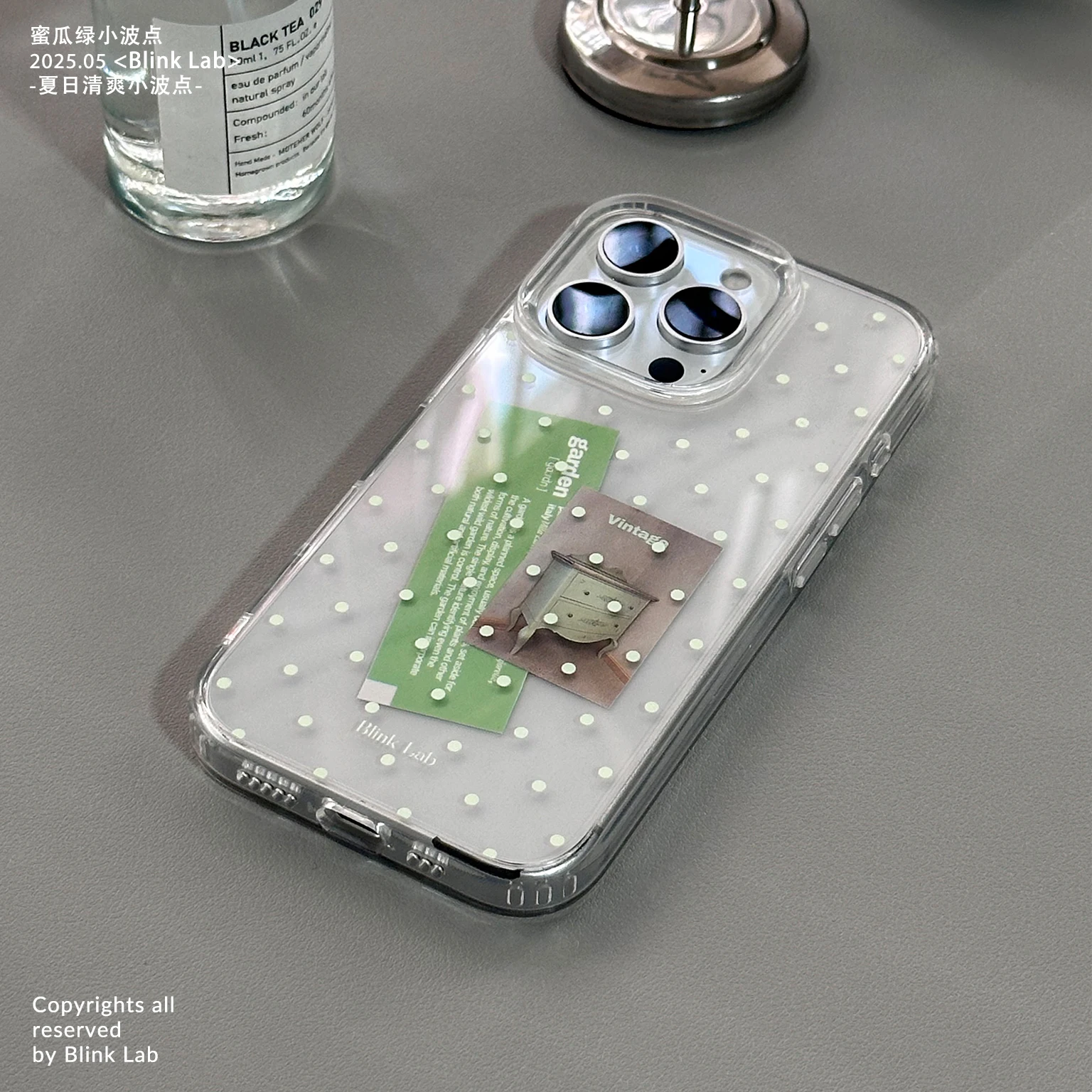 Ins Korean Full Screen Polka Dots Phone Case For iPhone 17AIR 17 16 15 14 13 12 11 Pro MAX X XR XS MINI 7 8 Plus Y2K Clear Cover - náhled 3