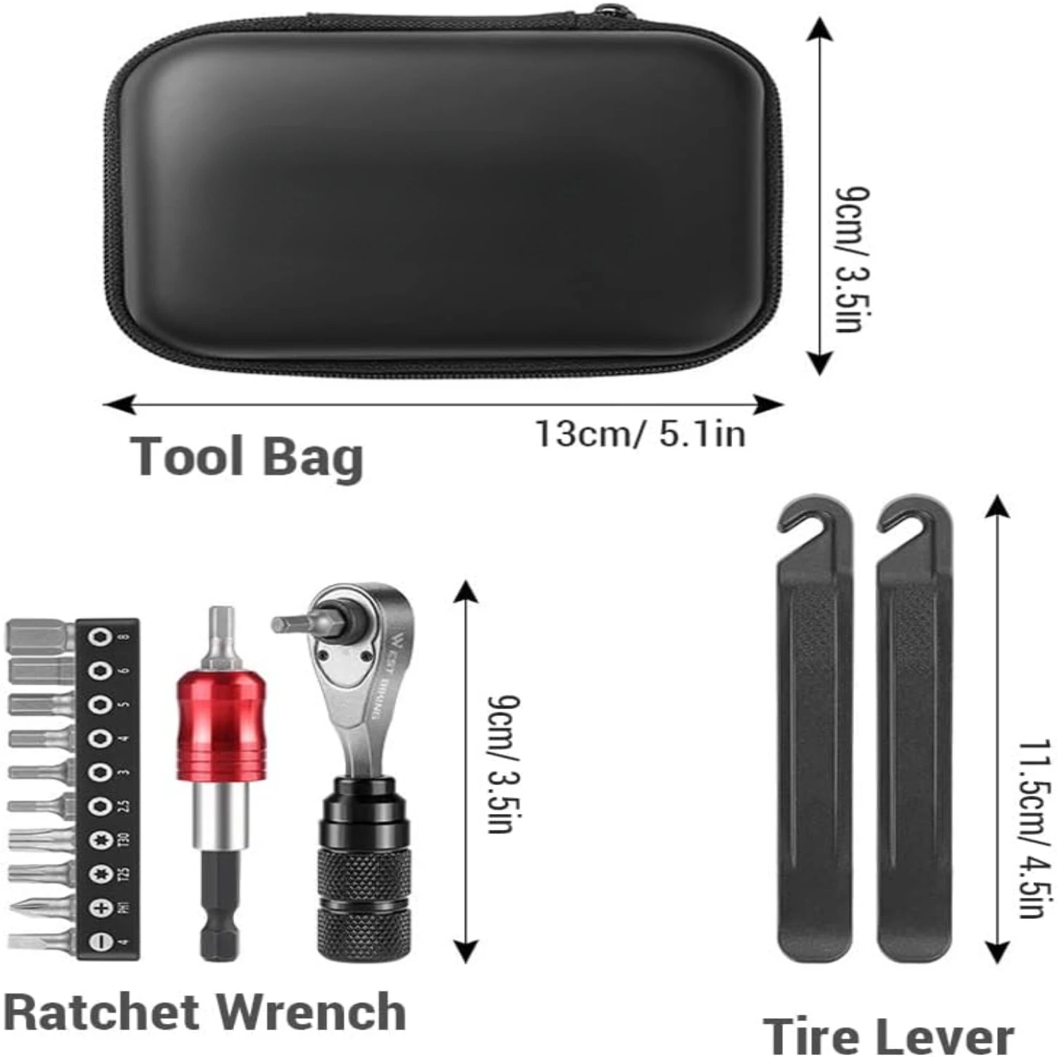 Efficient Ultimate Professional Complete Aluminum Alloy Multi-Tool Bike Repair Kit - The Perfect Set for Comprehensive and Effec