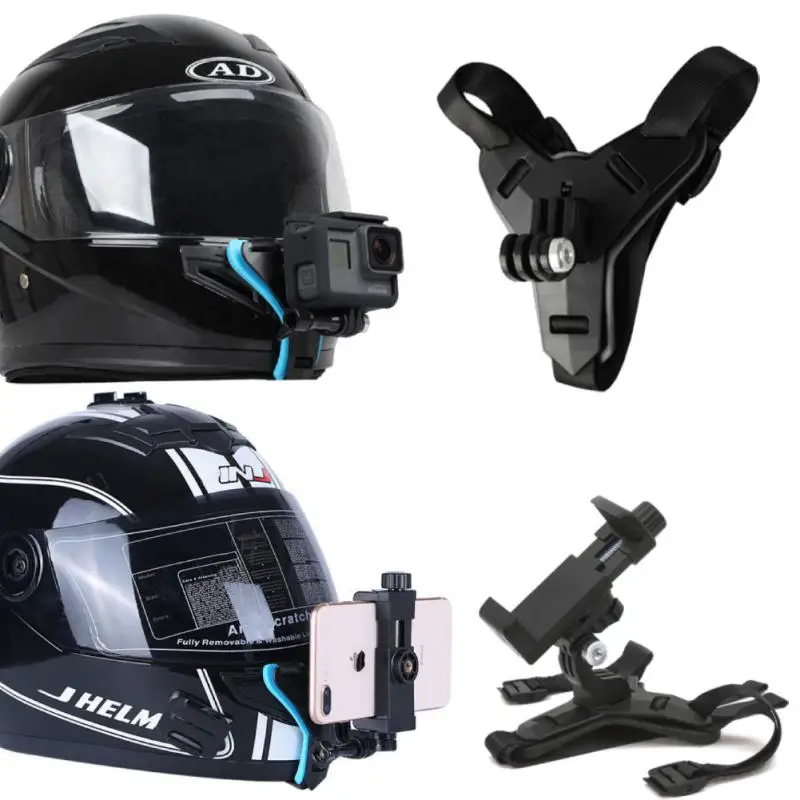 Supporto per telefono cellulare per casco con staffa per fotocamera sportiva per casco da motociclista per staffa per moto con base per fotocamera Go Xinjiang Osmo