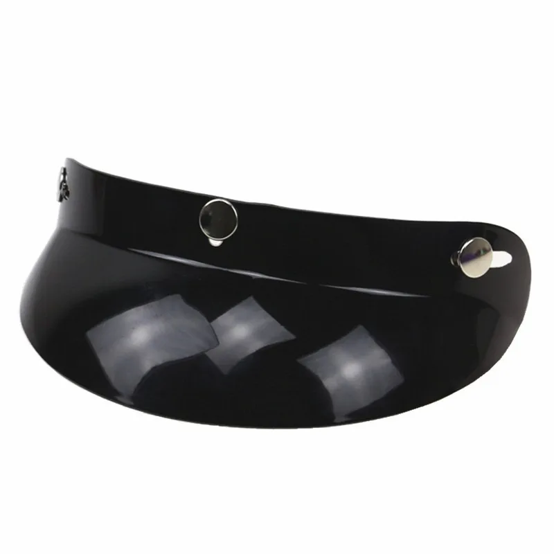 Retro Motorcycle Helmet Adjustable Three Button Brim Specifically Designed for Helmets
