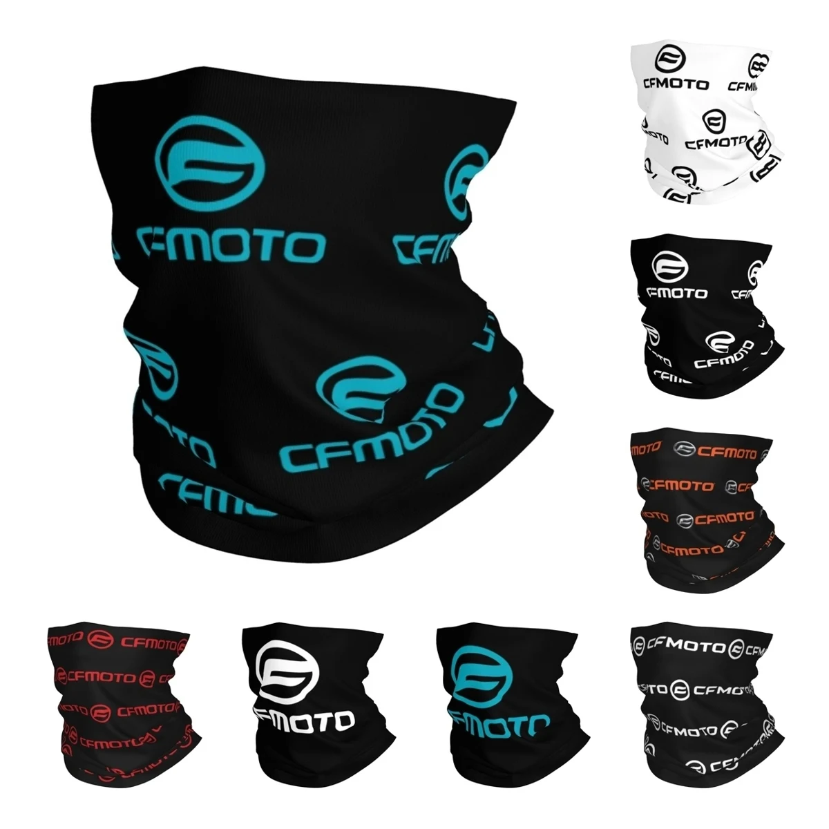 Cfmoto-Pañuelo para motocicleta, polaina para el cuello, pasamontañas estampadas, bufanda envolvente, multifuncional, ciclismo, montar, Unisex, adulto, a prueba de viento