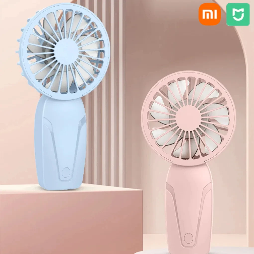 Мини-ручные вентиляторы Xiaomi, портативный USB перезаряжаемый легкий карманный вентилятор, бесшумный воздухоохладитель, ручные вентиляторы для путешествий на открытом воздухе 2025