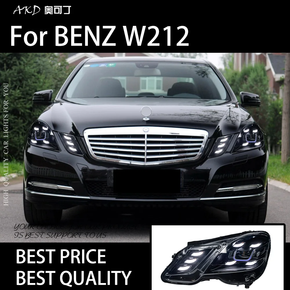 

Car Lights for W212 2009-2013 E Class E200 E300 LED Auto Headlight Assembly Upgrade Porsche Design Bicofal Lens Tool Accessories
