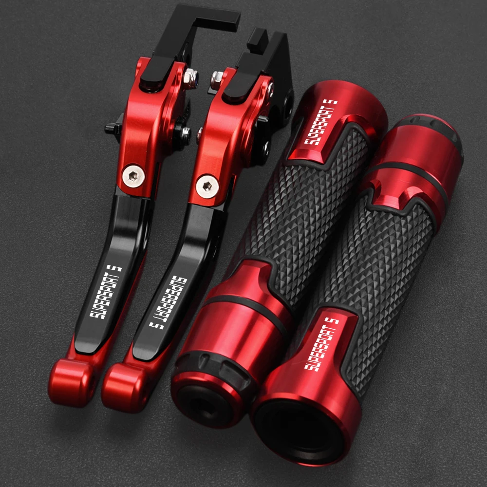 Motorcycle Accessories Adjustable Brake Clutch Levers Handlebar grips 22mm Handle For ducati SUPERSPORTS SUPER SPORTS 2017 2018