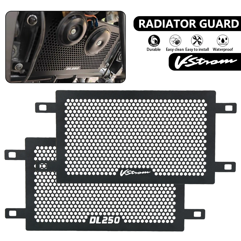 

Radiator Guard Grille Cooler Cover Protection For Suzuki DL250 DL 250 2017 2018 2019 2020 V-strom 250 Motorcycle Accessories