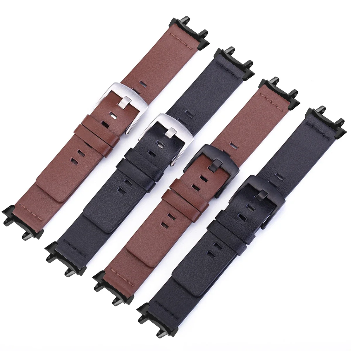 لا توجد فجوات حزام من الجلد ل Huami Amazfit T-Rex 3 الأعمال الفرقة سوار ل Amazfit T-Rex 2/Pro ساعة ذكية معصمه Correa