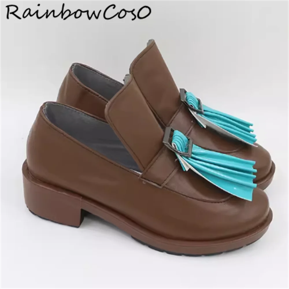 マリア・レナード キャッスルヴァニア シンフォニー・オブ・ザ・ナイト コスプレ靴 ブーツ ゲーム アニメ パーティー ハロウィン RainbowCos0 W5203